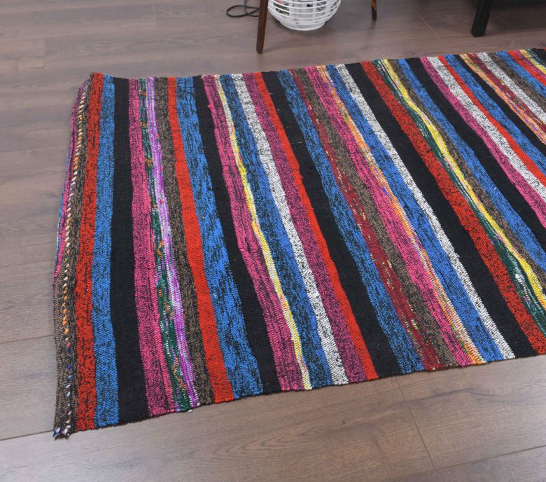 Striped Kilim - Vintage Runner Rug