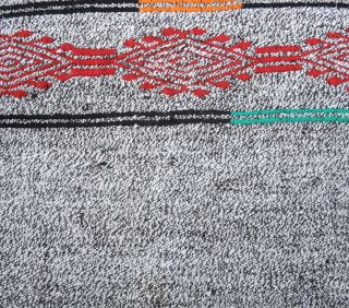 Gray Ethnic Vintage Runner Rug - Thumbnail