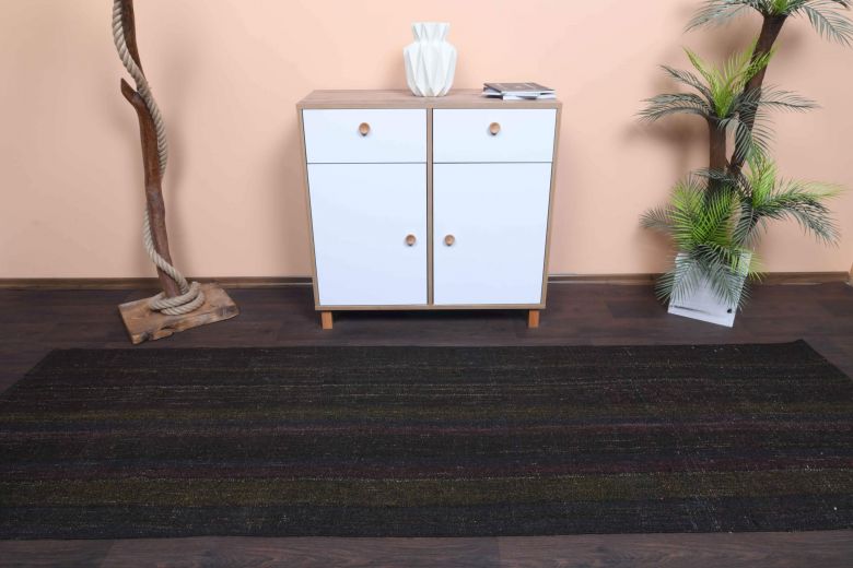 Flatweave Vintage Dark Rug