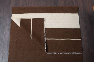 Vibrant Brown Vintage Runner Rug - Thumbnail