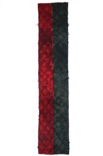 Red & Black Vintage Runner Rug - Thumbnail