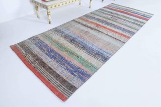 Hallway Flatweave Vintage Runner Rug - Thumbnail