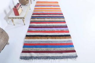 Rainbow Coloration - Vintage Runner Rug - Thumbnail