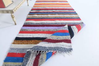 Rainbow Coloration - Vintage Runner Rug - Thumbnail