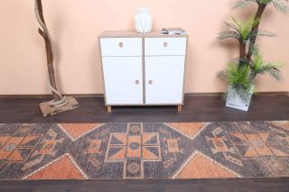 Turkish Vintage Runner Rug - 32198 - Thumbnail