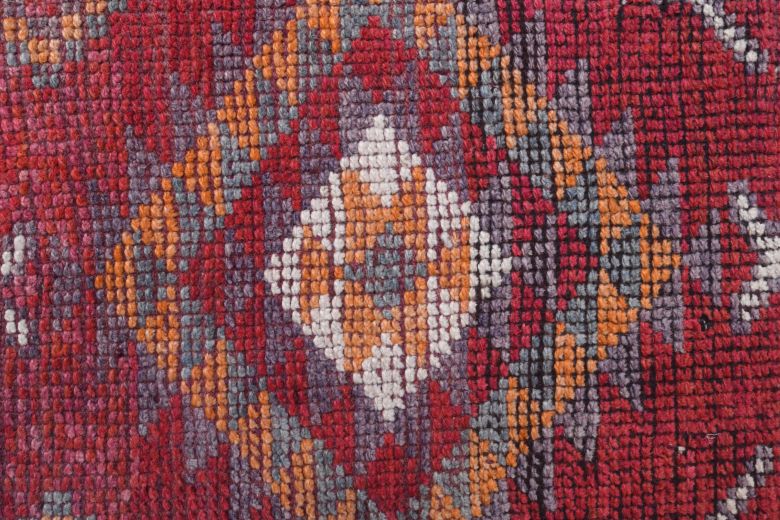 Hand-Knotted Vintage Runner Rug