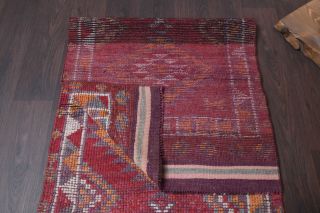 Hand-Knotted Anatolian Vintage Runner Rug - Thumbnail