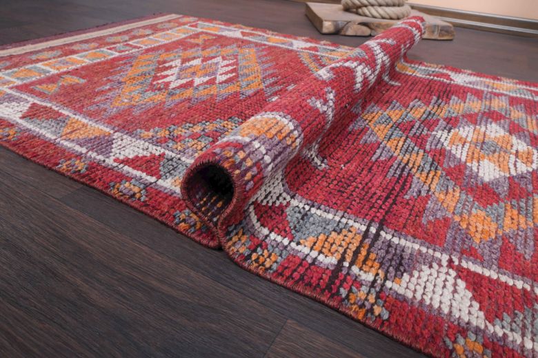 Hand-Knotted Anatolian Vintage Runner Rug