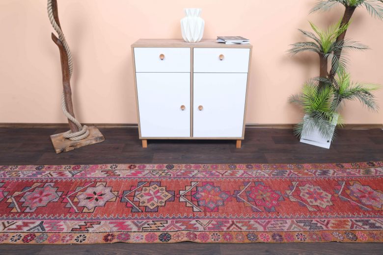 1970′s Hand-knotted Vintage Anatolian Runner Rug