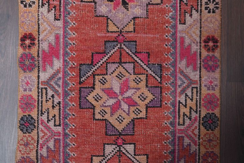 1970′s Hand-knotted Vintage Anatolian Runner Rug