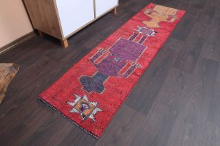 Human Figures Vintage Runner Rug - Thumbnail