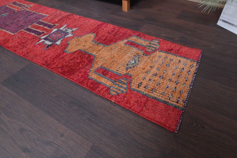 Human Figures Vintage Runner Rug