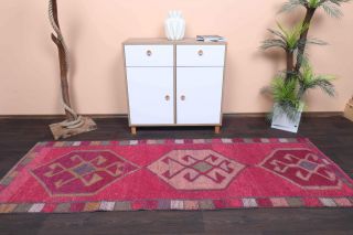 Shabby Chic Vintage Runner Rug - Thumbnail