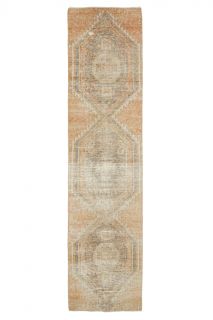 Turkish Vintage Runner Rug - Thumbnail