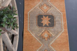 Orange Vintage Runner Rug - Thumbnail