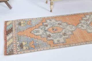 Oriental Vintage Runner Rug - Thumbnail