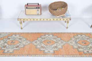 Oriental Vintage Runner Rug - Thumbnail