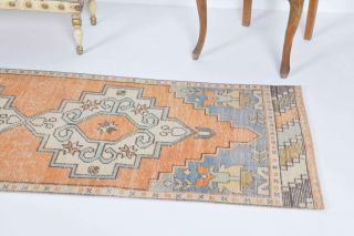 Oriental Vintage Runner Rug - Thumbnail