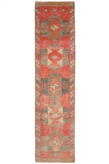 Turkish Vintage Runner Rug - Thumbnail