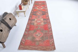 Turkish Vintage Runner Rug - Thumbnail