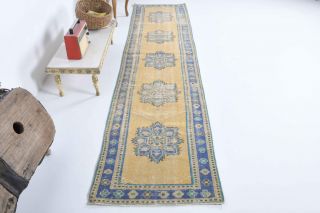 Turkish Vintage Runner Rug - Thumbnail