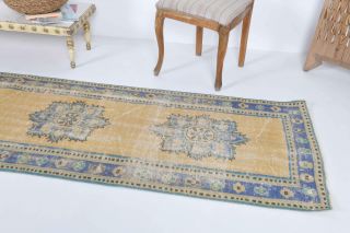 Turkish Vintage Runner Rug - Thumbnail