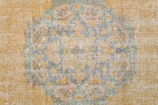 Faded Colored Oriental Vintage Runner Rug - Thumbnail