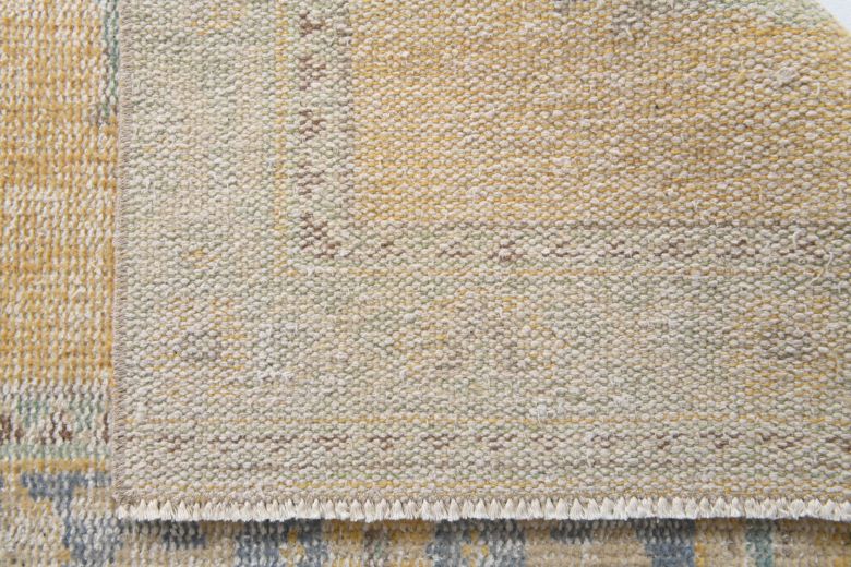 Faded Colored Oriental Vintage Runner Rug