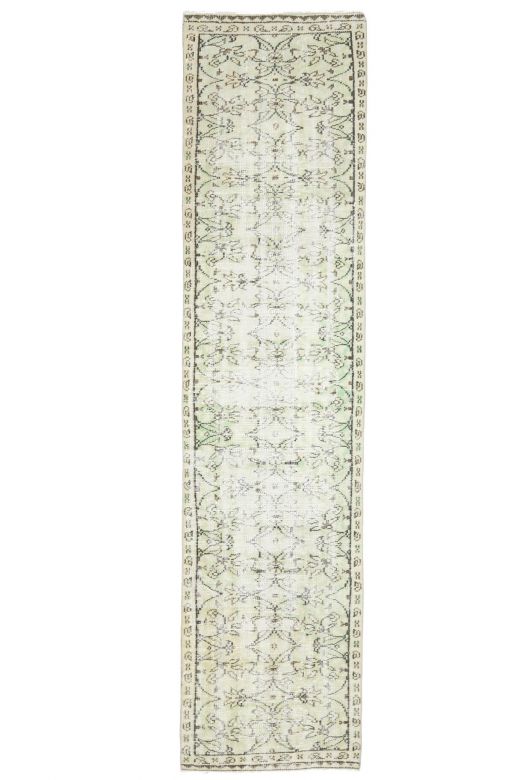 Vegetable Dyed Vintage Runner Rug