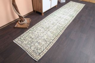 Vegetable Dyed Vintage Runner Rug - Thumbnail