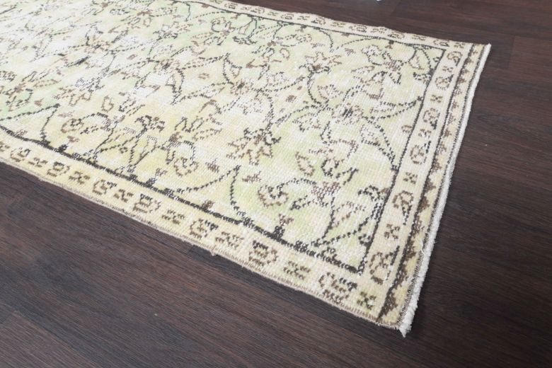 Vegetable Dyed Vintage Runner Rug