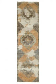 Distressed Vintage Runner Rug - Thumbnail