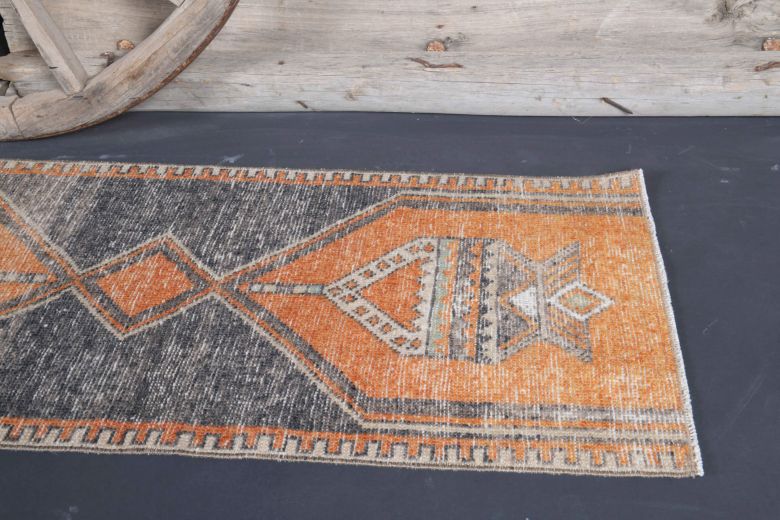 Traditional Turkish Vintage Runner Rug