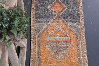 Traditional Turkish Vintage Runner Rug - Thumbnail