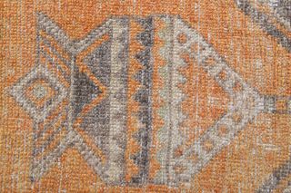 Traditional Turkish Vintage Runner Rug - Thumbnail