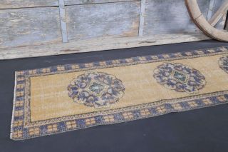 Turkish Vintage Runner Rug - Thumbnail