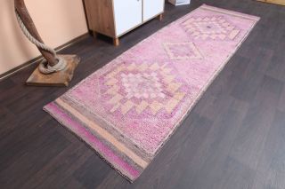 Turkish Vintage Runner Rug - Thumbnail