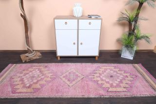 Turkish Vintage Runner Rug - Thumbnail