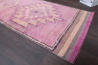 Turkish Vintage Runner Rug - Thumbnail