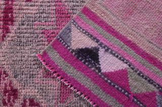 Turkish Vintage Runner Rug - Thumbnail