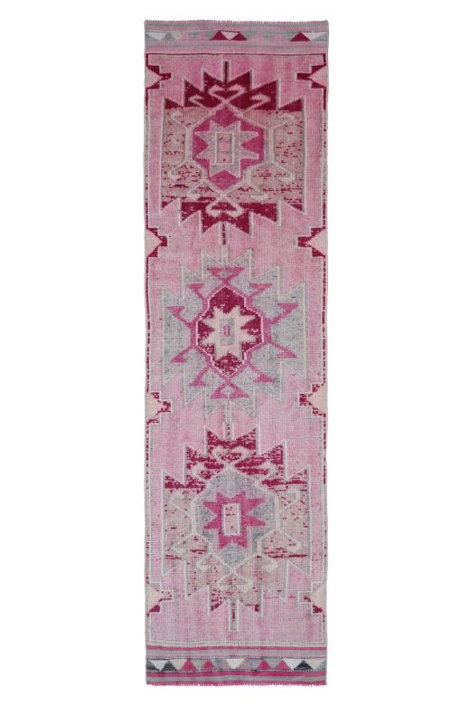 Turkish Anatolian Vintage Runner Rug