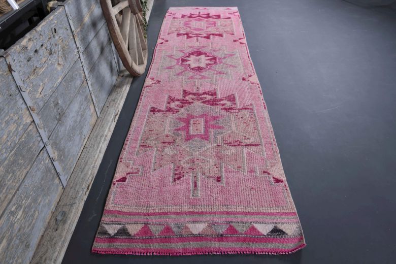 Turkish Anatolian Vintage Runner Rug