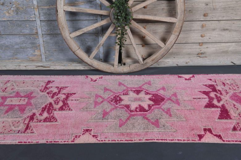 Turkish Anatolian Vintage Runner Rug