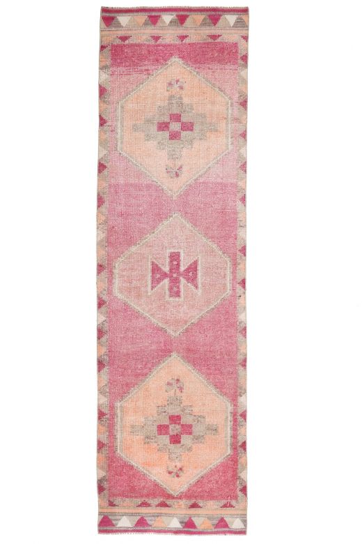 Turkish Anatolian Vintage Runner Rug