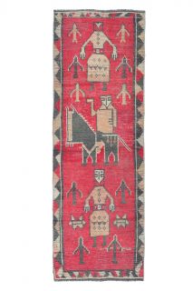 Custom Paintings - Vintage Anatolian Runner Rug - Thumbnail