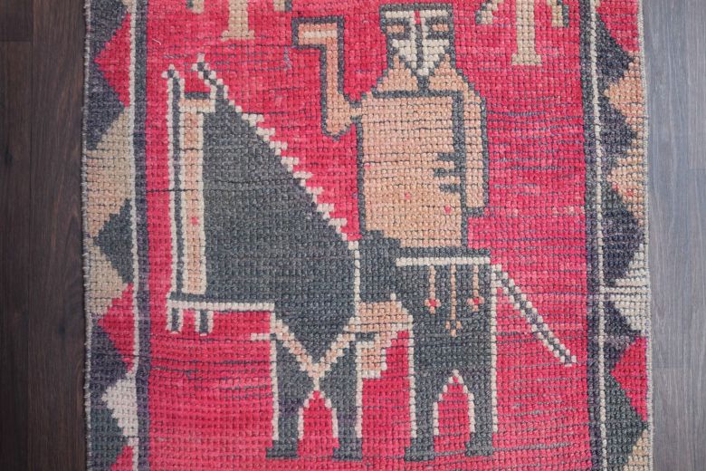 Custom Paintings - Vintage Anatolian Runner Rug