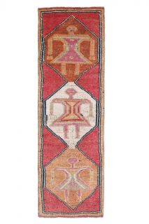 Oushak Vintage Runner Rug - Thumbnail