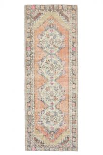 Hallway Vintage Anatolian Runner Rug - Thumbnail