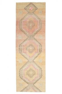 Turkish Vintage Runner Rug - Thumbnail