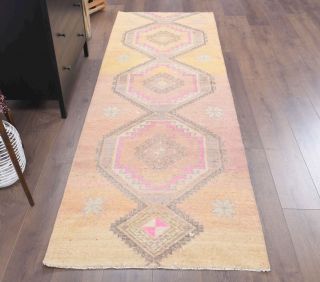 Turkish Vintage Runner Rug - Thumbnail